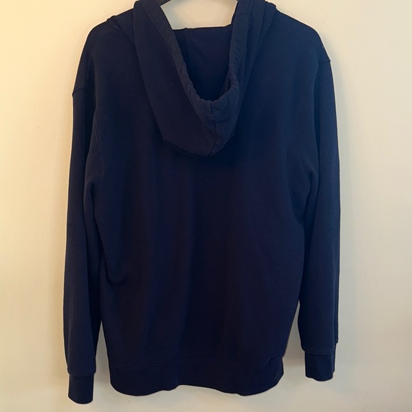 Goodfellow & Co Men’s XL Navy Zip‑Up Hoodie Fleece Lined Kangaroo Pockets - Picture 5 of 6